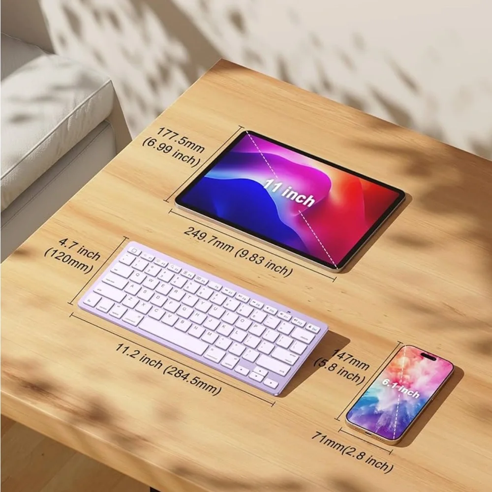 OMOTON Bluetooth Keyboard Compatible with iPad A16 11th 10th Generation